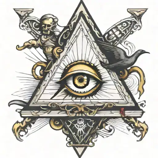 Triangle Illuminati Eye Looks Like A Pirate One Piece