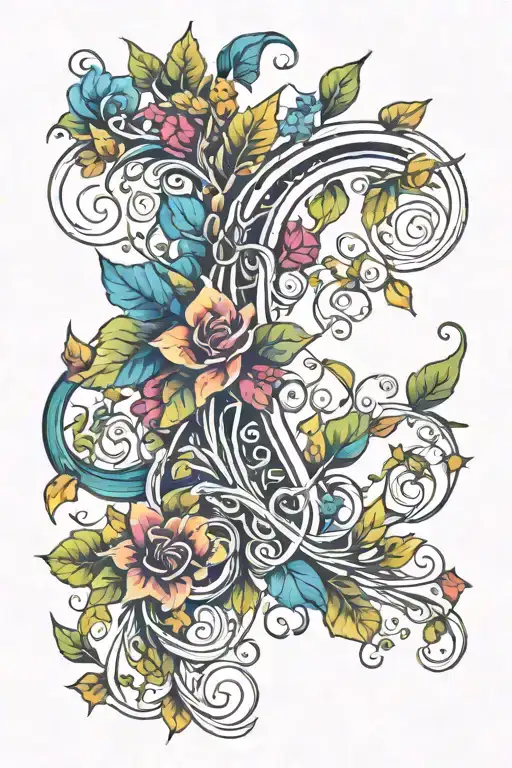 Rainbow And Vines Wrapped