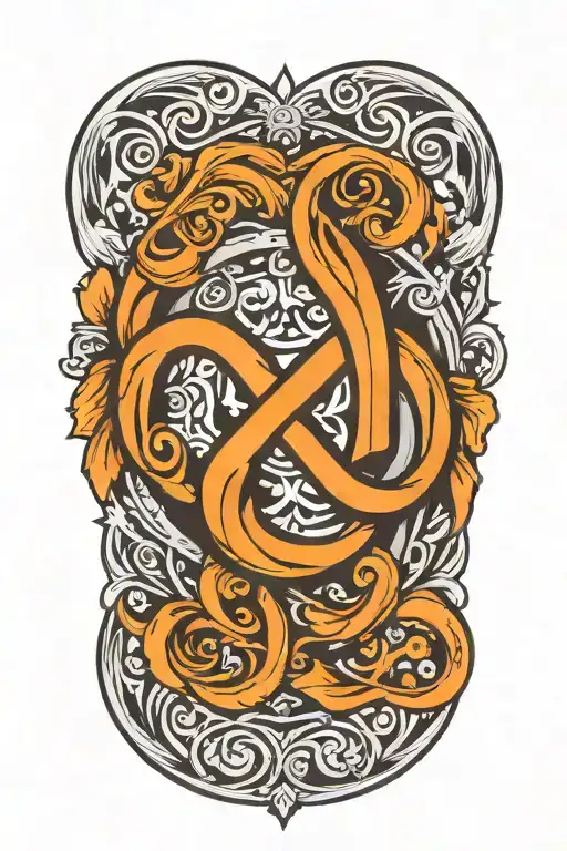 Infinity Symbol With Letter C And Letter L