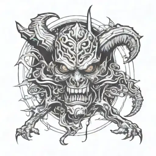 Demon With Head Cut Off