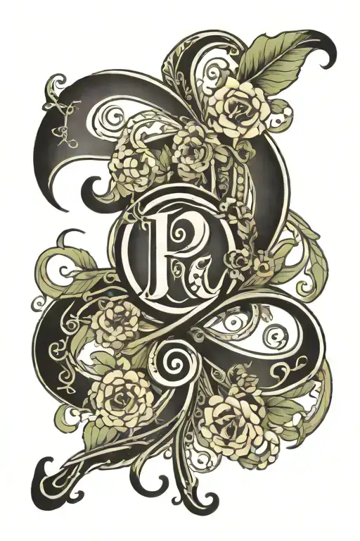 Pi Symbol And Infinity Symbol