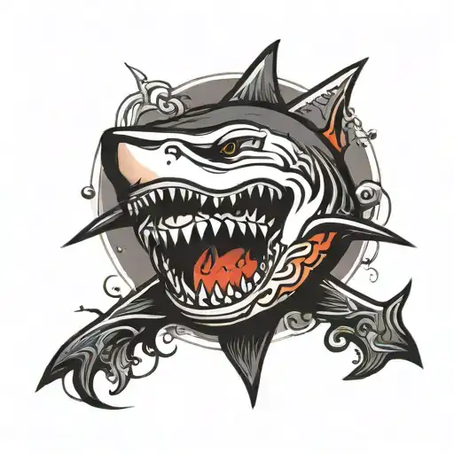 Shark Silhouette Formed