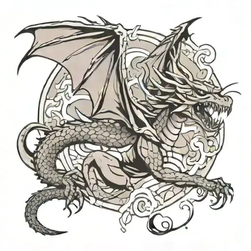 Saint Raphael Slay The Dragon Black A White Remix