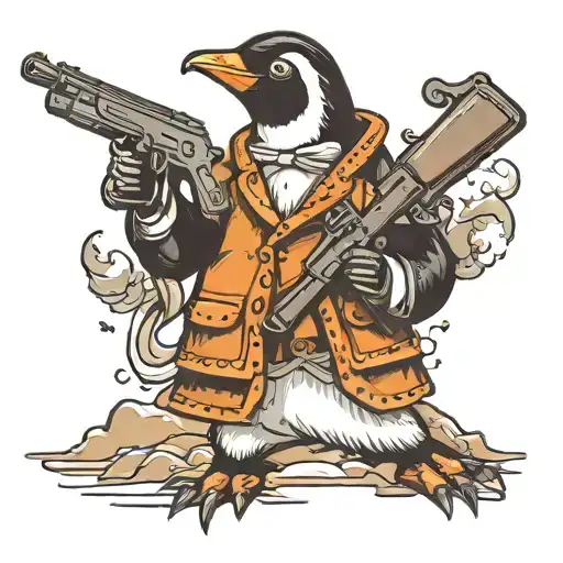 Penguin With A Shotgun
