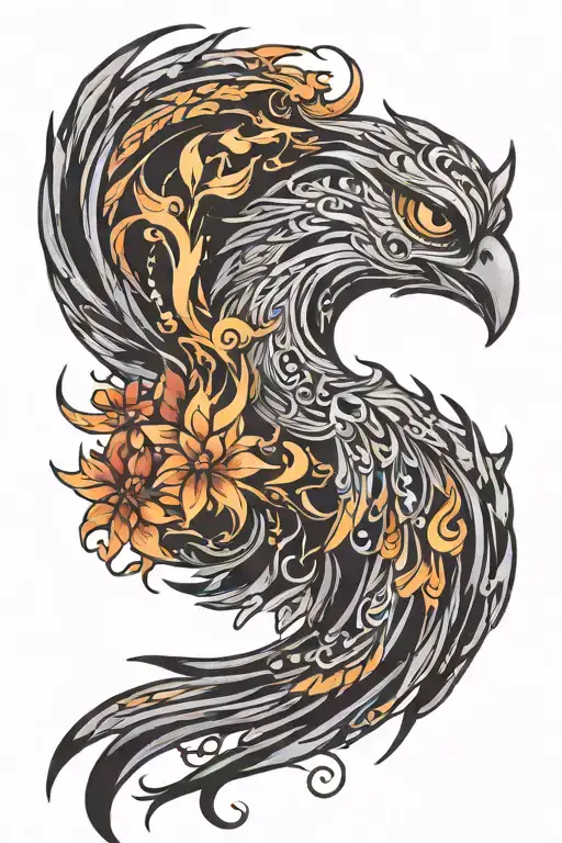 Thin Phoenix For Girl Side Profile