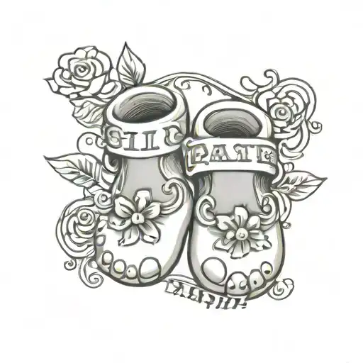 Baby Feet With Baby Name And Birthday