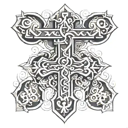 Polynesian And Christian Cross