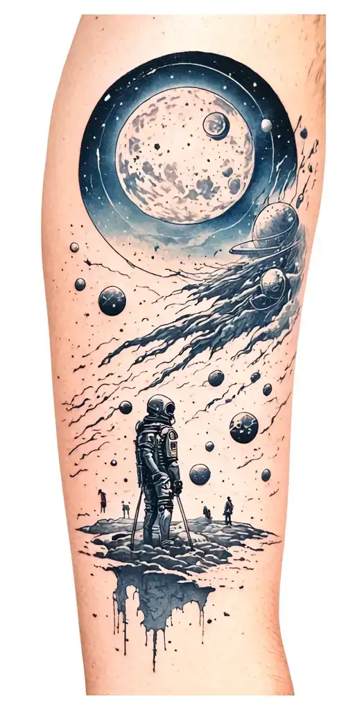 A Hauntingly Beautiful Space Scene Depicting The Loneliness Of The Universe