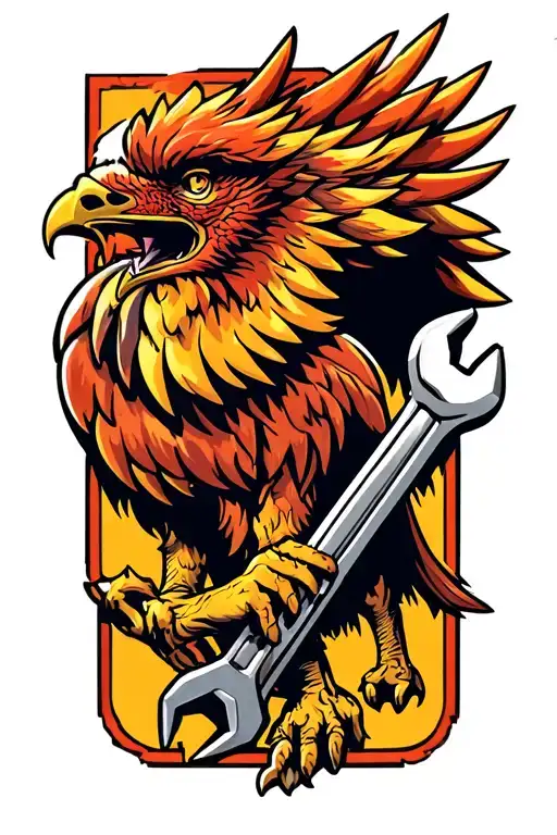 Griffin Carrying A Wrench