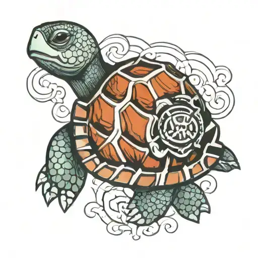 Turtle With Vw Incorporated In Shell