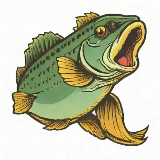 Walleye Fish Chasing A Lure