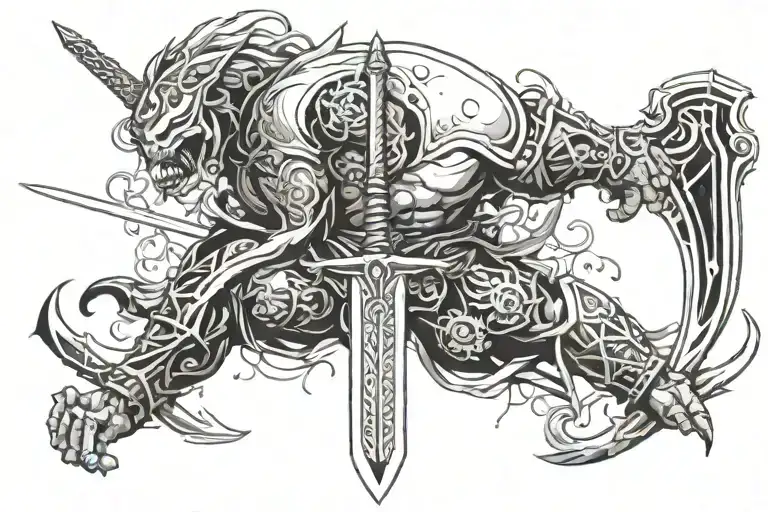 Guts From Berserks Sword Surrounded