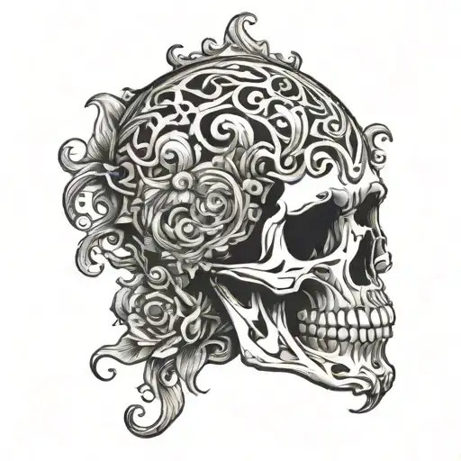 Skeleton Black And White