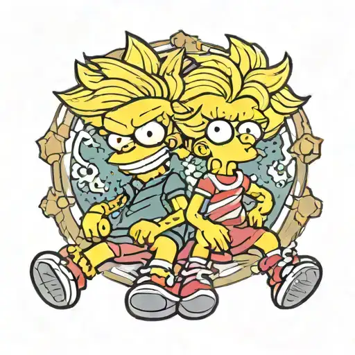 Leo And Lisa Simpson