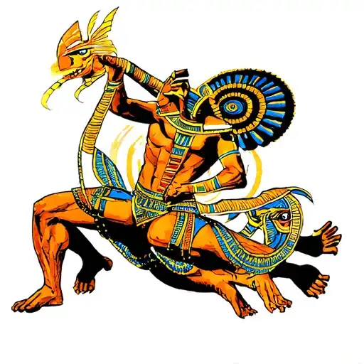 Exodia Fighting The 3 Egyptian God Cards