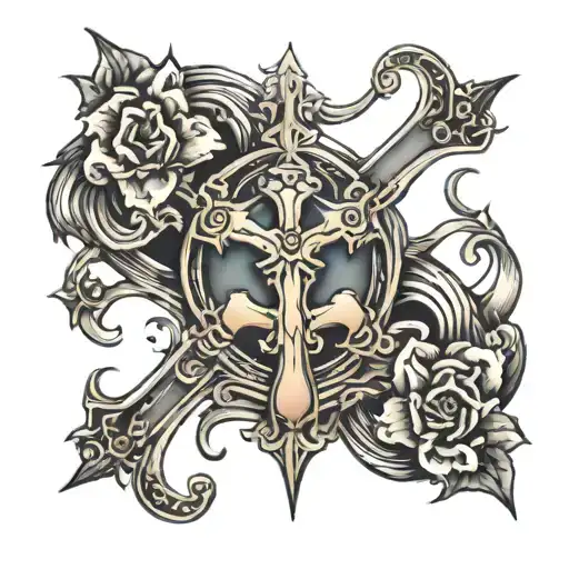 Cross Around Incision Scar