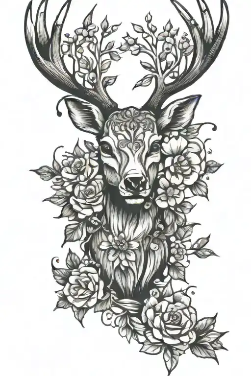 Semicolon Deer Antlers