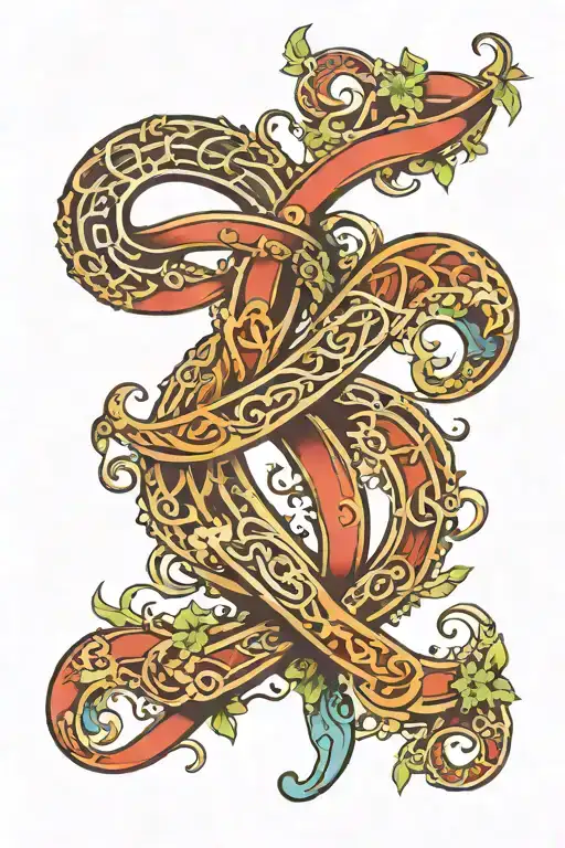 Infinity Symbol With The Letters S And J