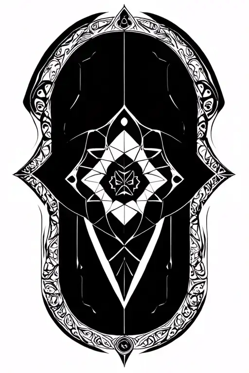 Black Sacred Geometry Patterns