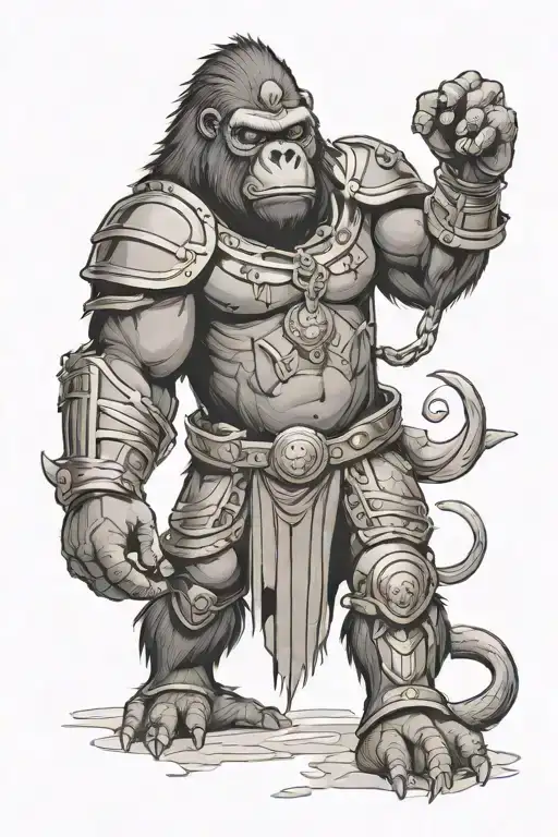 Gorilla Wearing Armour