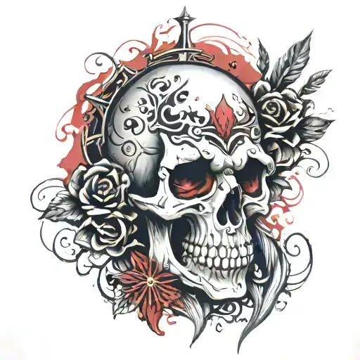 Skull And Red Mist
