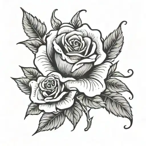 A Rose With The Name Jezelle Down The Middle Forearm