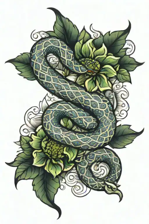 Full Sleeve Snake Mandala
