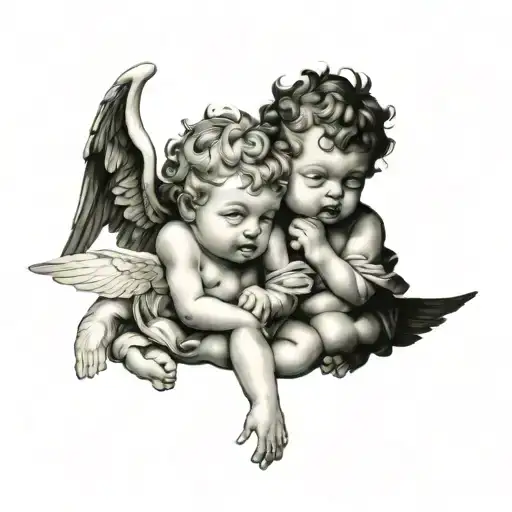 Cherub Angels See No Evil Speak No Evil Hear No Evil