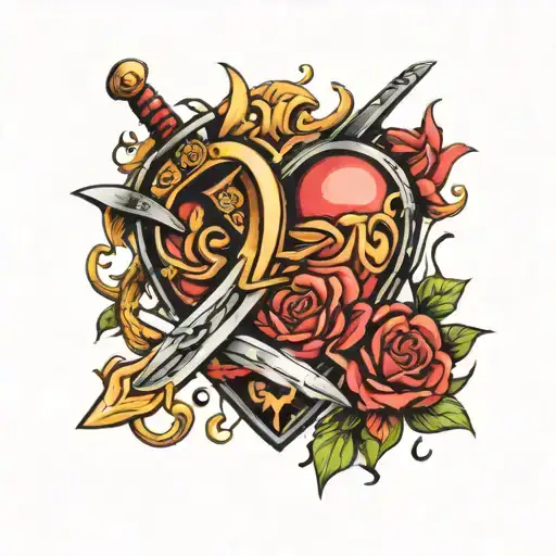 Sword Going Through Heart