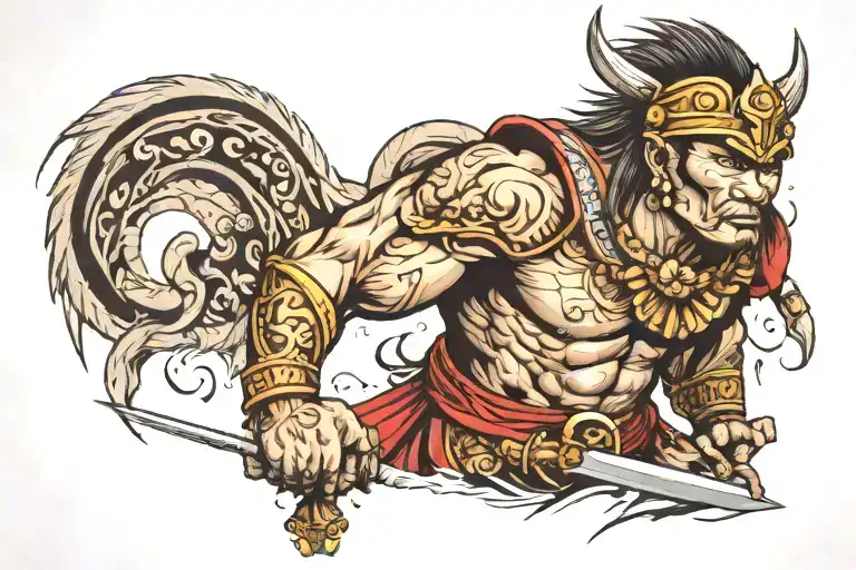 Legendary Filipino Warrior Standing