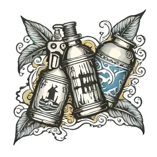 A Spilled Oil Can In The Shape Of The Country Greece