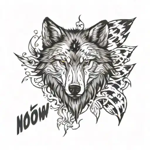 Word Pack With A Wolf At The Beginning And A Crow At The End