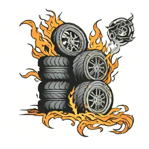 3 Tires On Fire