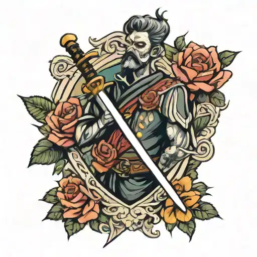 Vetruvisn Man Roses Sword