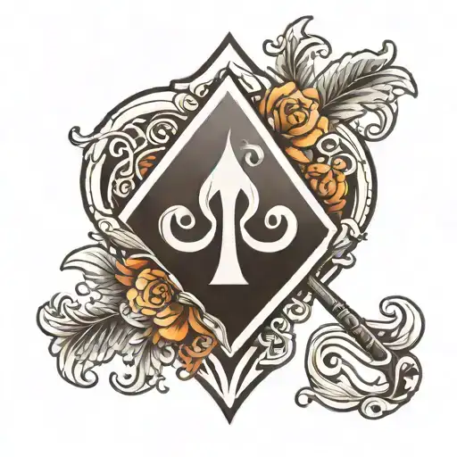 Black Spade With A White J Inside