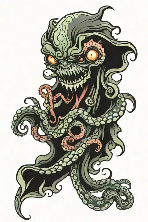 Monster And Octopus Wrapped