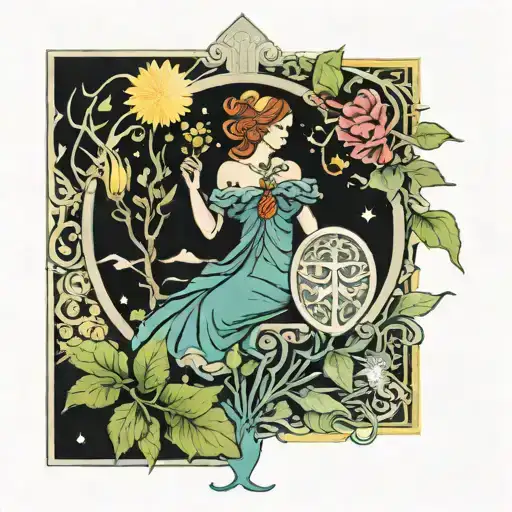 Tarot Card Depicting Growth