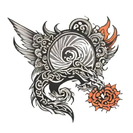 Design Word Viaan With Rising Sun Rising