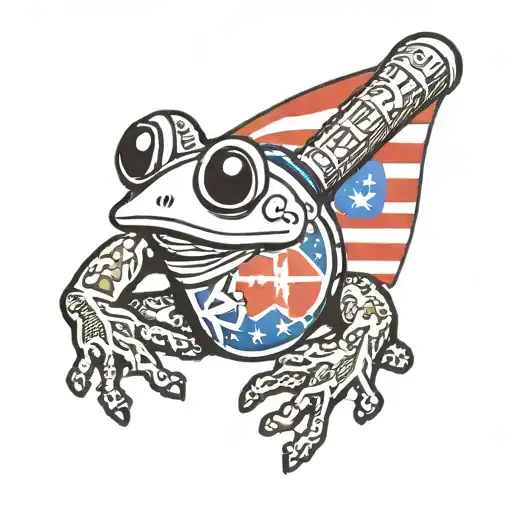 Baseball Glove With Puerto Rico Coqui Frog And Puerto Rico Flag And Puerto Rico In Letters