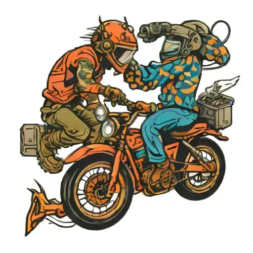 Gemini With Dirtbike Jumping Backwards To Catch Each Other