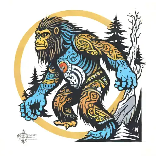 Sasquatch Tribal Color Wheel