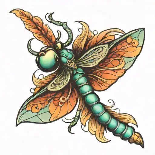 Dancing Dragonfly Flying