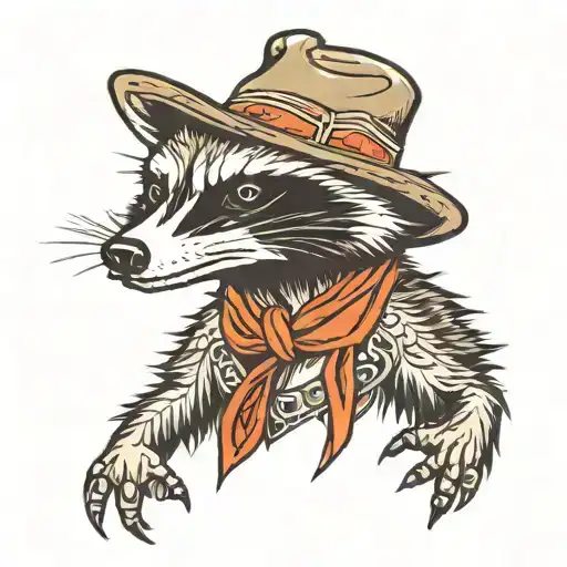 Cowboy Hat Raccoon