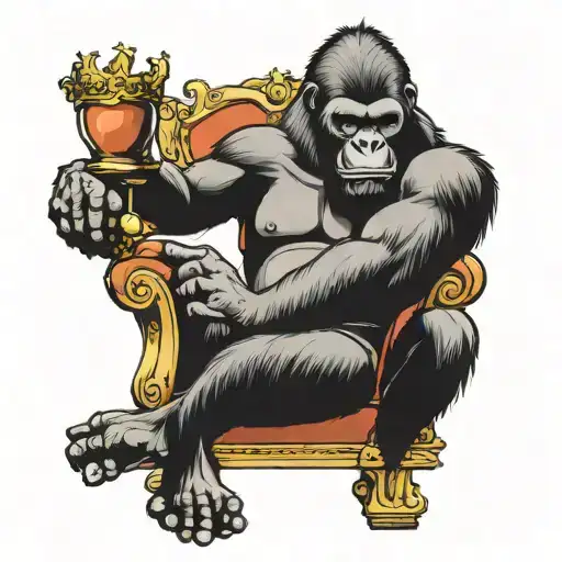 Gorilla On The Throne