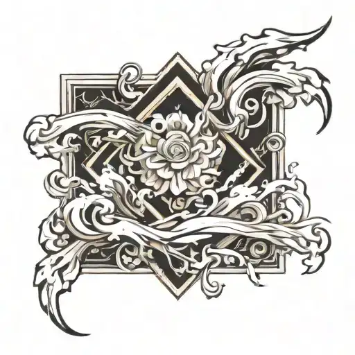 Solid Black Retangle Turn Into Liquid