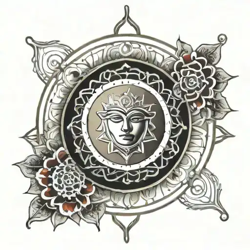 Sudharshan Chakra With 7 Chakras