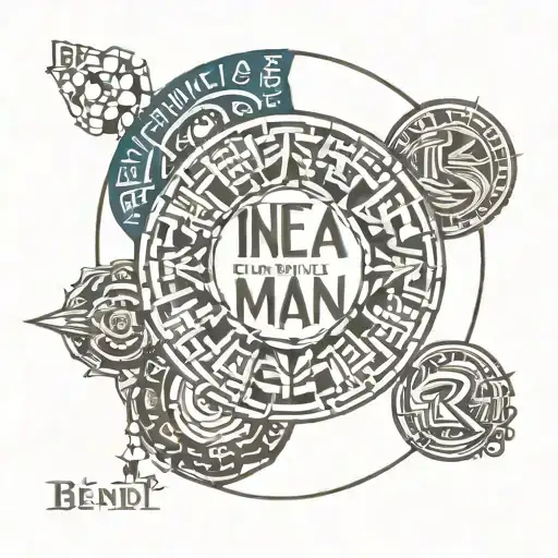 Geometric Circle With Words Be A Simple Kind Of Man