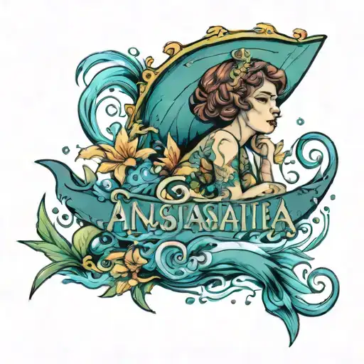 The Name Anastasia In The Ocean