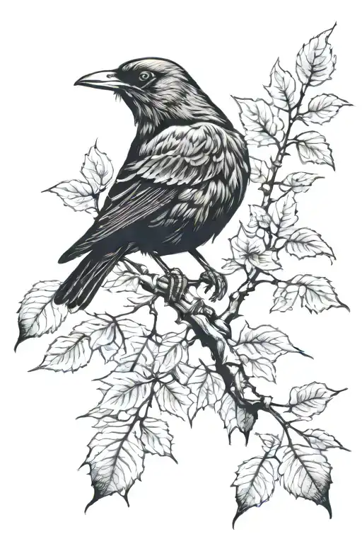Blackbird In A Linden Tree