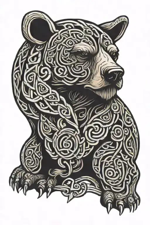 Viking Knotwork Bear